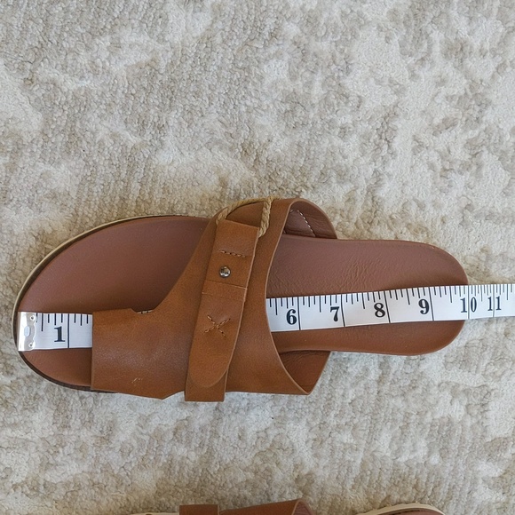 Flat Slipper Wedge Strap Rope Sandal M Brown - Picture 14 of 14